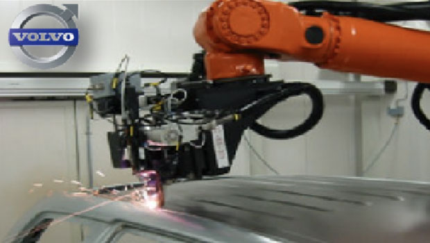 Application of laser deep penetration welding on automobile roof