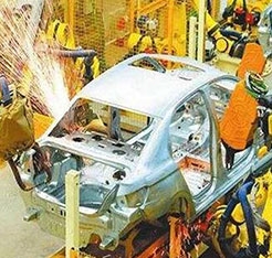 Application of inductive sensors in the process of automobile welding